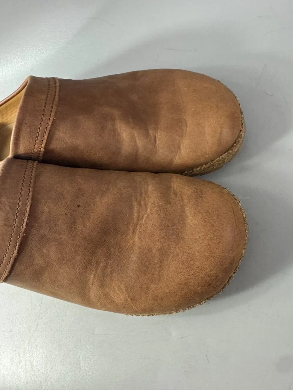 Haflinger Malmo Unisex Clog  - Saddle Leather, Size 42
